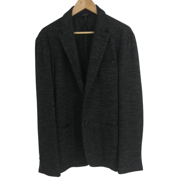 Good Man Brand Wool Blend Gray Unstructured 2 Button Blazer Jacket Size L Pocket - Picture 1 of 13